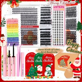 Eyelash Extension Kit, 1 Box Individual Lashes & Lash Glue & Tweezers, Professional Eye Makeup Accessories for Women & Girls, Lash Extension Set, Eyelash Kit