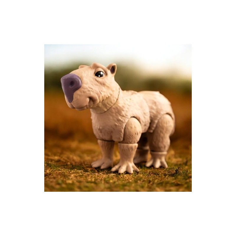 Articulated Capybara Figurine – 3D Printed Stress Relief Desk Toy