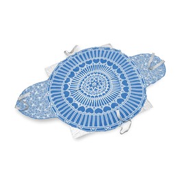 Sweet Goodbye Cocoon® - Eco-Friendly Pet Burial & Cremation Ceremony Kit (Classic Cotton)- Casket for All Pets & Breeds - Dogs Cats Rabbits Birds & More (Choose Size & Color) (Small, White/LtBlue)