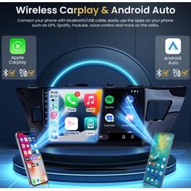 8core 4+32G Android 13 Car Radio for Toyota Corolla 2014 2015 2016: Upgrade 5GWIFI Head Unit with 1280 * 800 HD Touchscreen Stereo Carplay Android Auto Bluetooth 5.0 Backup Camera GPS
