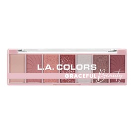 L.A. COLORS Alluring Beauty 7 Color Eyeshadow Palette, Graceful CES499