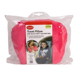 Clippasafe Secure Belt Travel Pillow for Age 3 - 8 (Pink)