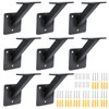 RealPlus Handrail Brackets for Staircase Heavy Duty Steel Stair Railing