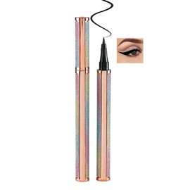 Waterproof Liquid Eyeliner Pen for Beginners, Ultra-Fine Tip Smudge-Proof Long-Lasting Quick-Dry Eye Liner, Easy to Use for All Eye Shapes (Black)