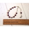 Morrigan Prayer Bead Bracelet in Garnet: Irish Celtic Goddess of