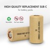 Tenergy NiCd SubC 2200mAh Paper Wrapped Rechargeable Battery Flat Top
