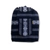 BLACK & WHITE, UNISEX, LARGE, BACKPACK, WOVEN, CANVAS, DRAWSTRING, BEACH