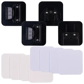 Carlo Milano Accessories for Door Protectors: 12-Piece Set for Hole-Free Installation of Stair Protection TSS-85, Black (Barriers, Rolling Grille)