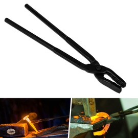 Upgraded Blacksmith Tongs Wolf Jaw Blacksmithing Tongs For Beginner & Seasoned blacksmiths, bladesmiths & Craftsmen (15 in (380mm))