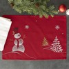 DII - Juego de 4 manteles Individuales Bordados de Navidad,