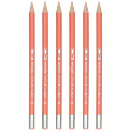PATIKIL Watercolor Pencil, 6Pcs Water Soluble Pencils for Blending, Coloring, Sketch Drawing, Painting, Light Orange Red