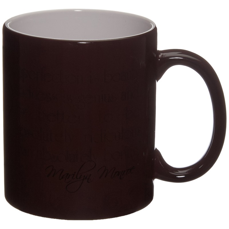 Morphing Mugs Marilyn Monroe (Imperfection) Ceramic Mug, Black