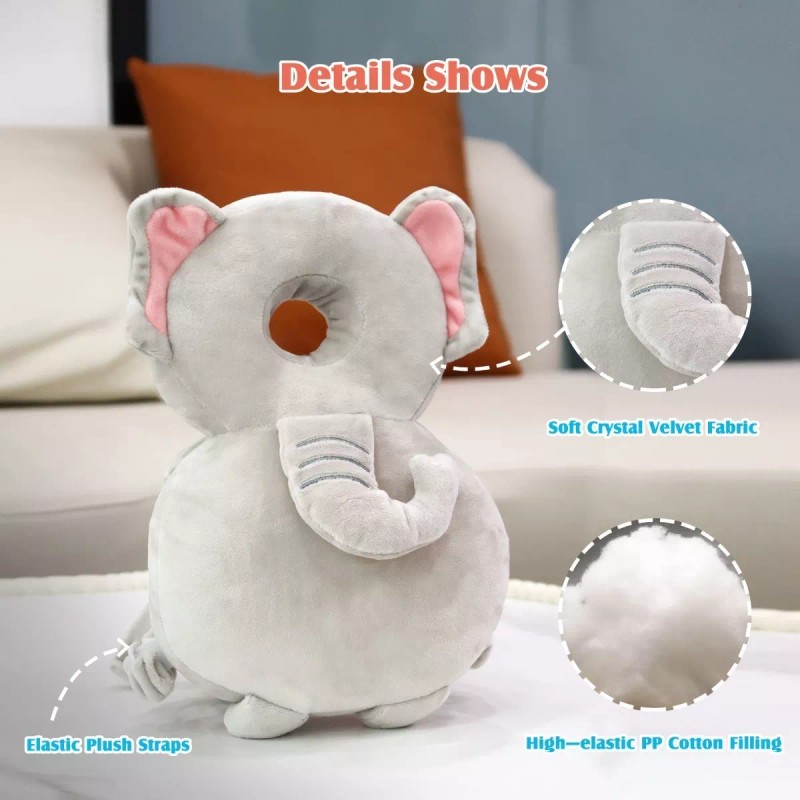 TongChang Casco Para Bebe Antigolpes Gorro Protector Cabeza Acolchada