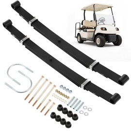 Golf Cart Heavy Duty 4-Leaf Rear Leaf Spring Kit fit for Club Car Precedent/Onward/Tempo 2004-up, with Bushings Sleeves U Bolts, Replace OEM 102509301 102513001