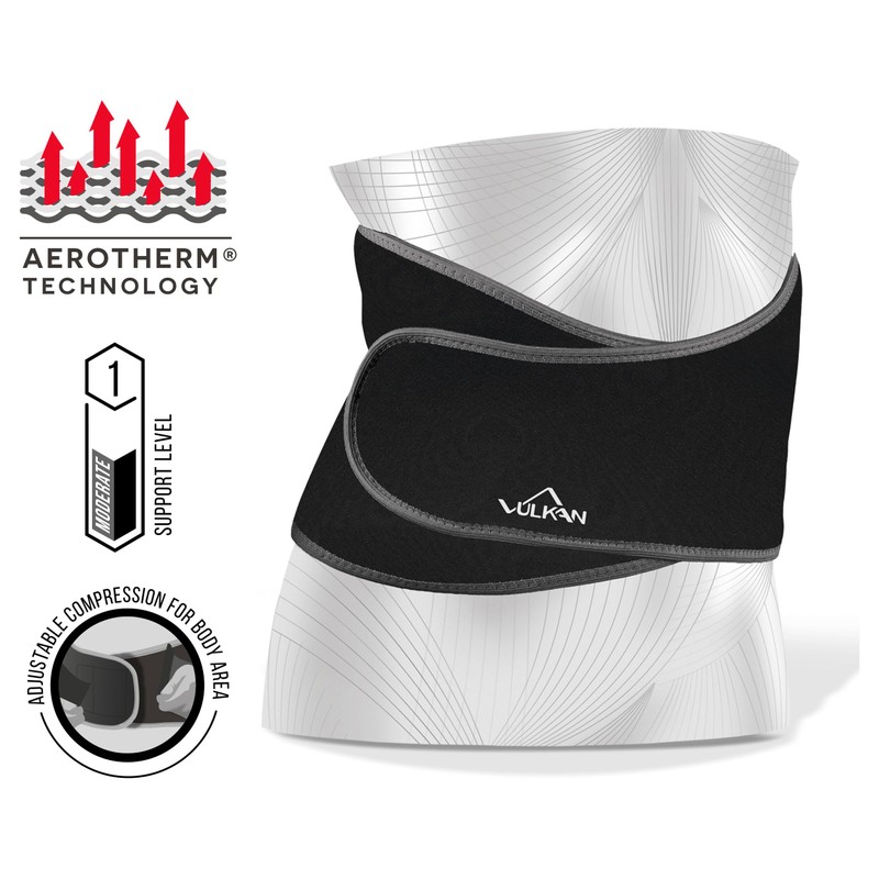 Vulkan Classic Back Support, One Size, Universal Fitting Lumbar Support