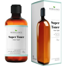 BioBalance Pore Tight Super Toner | 250ml | Face Toner | Skin Exfoliating | for Oily Skin | Pore Minimising | Liquid Exfoliant