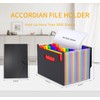 Vanulee 25 Pockets File Organiser Box File Folder,Document Organiser Concertina