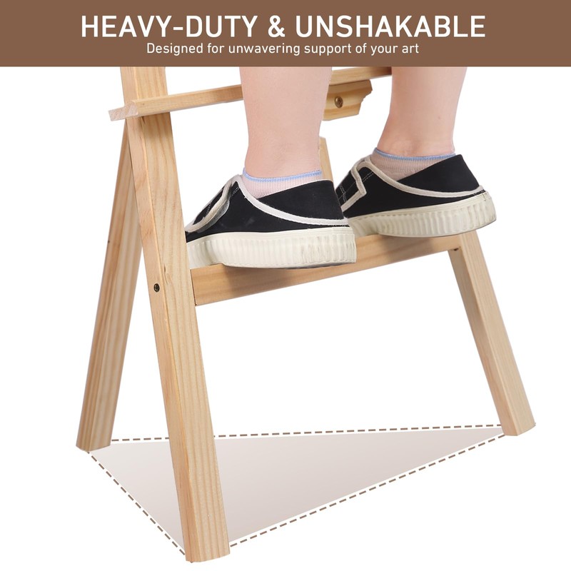 Wooden Easel Stand for Sign and Painting - Adjustable Artist