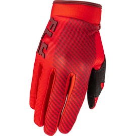 Fly Racing Youth F-16 Motocross Gloves, Lightweight Racing MTB MX BMX Gear (Red, Youth Small)
