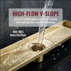 MUSCHBATH Linear Shower Drain, 32 inch Gold, 2-in-1 Tile Insert