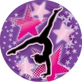 Crown Awards Gymnastics Star Confetti Gold Rhinestone Pin, Gold Gymnastics Pins, 100 Pack Prime