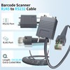 (2PCS) 16.4ft RJ45 to RS232 Barcode Scanner Cable RJ45 for