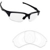 Alphax Crystal Clear Non-polarized Replacement Lenses for Oakley Flak Beta