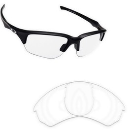 Alphax Crystal Clear Non-polarized Replacement Lenses for Oakley Flak Beta OO9363