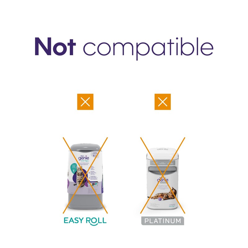 Litter Genie Refill Bags | Standard 3-Pack, 28 total ft