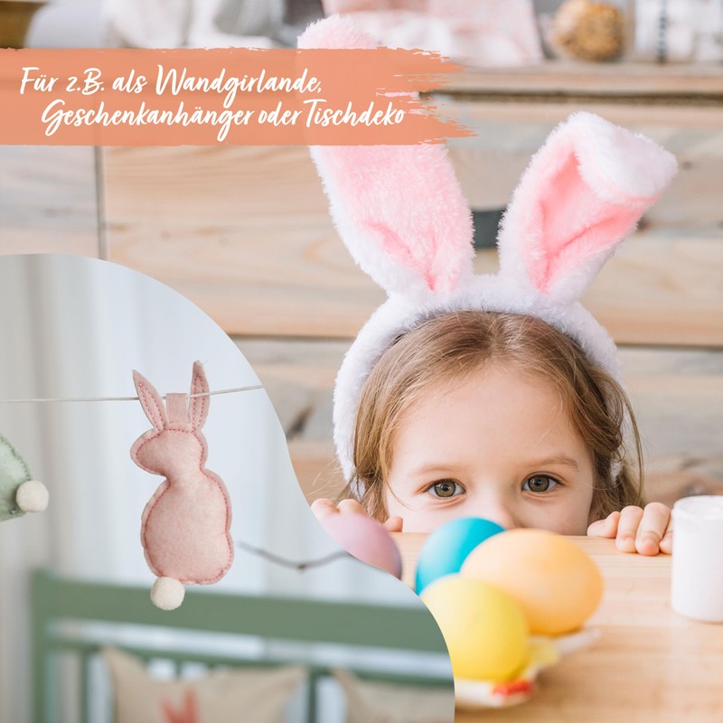 Papierdrachen Felt Easter Wall Garland – Playful Easter Joy –