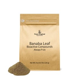 PURE ORIGINAL INGREDIENTS Banaba Leaf Powder (8 oz) Always Pure, No Fillers or Additives, Non GMO