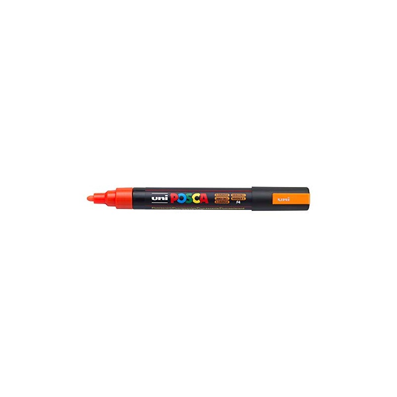 Posca Acrylic Paint Marker, PC-5M Medium tip, Fluorescent Orange (PX198069000)