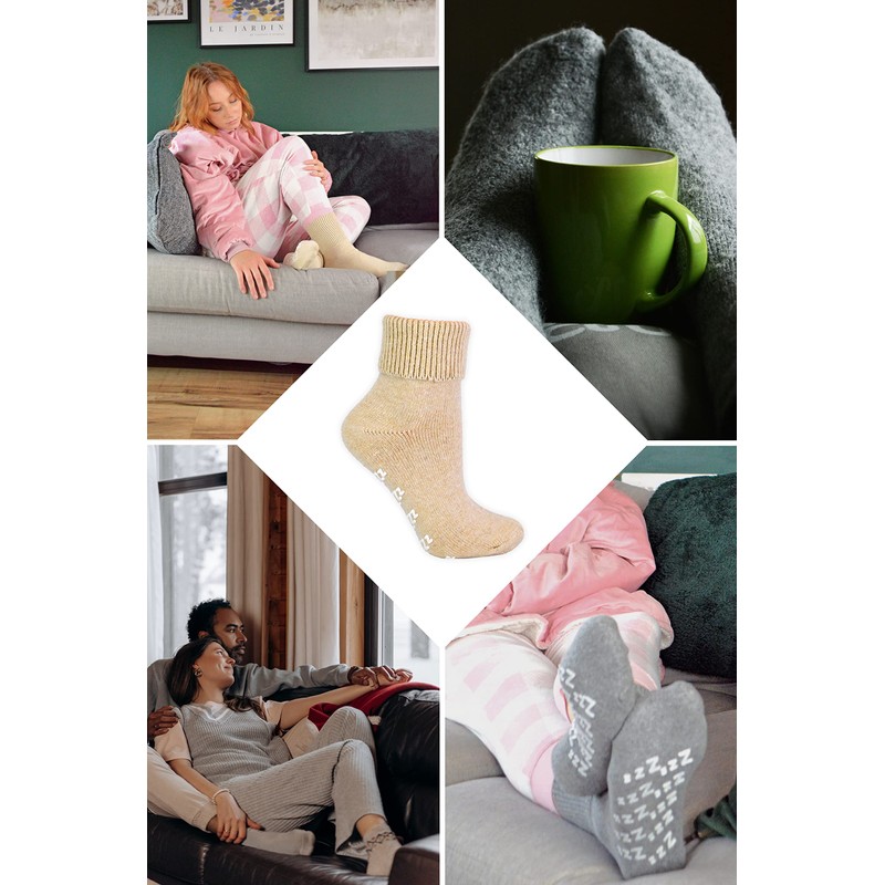 Sock Snob - Ladies Warm Non Slip Cashmere Wool Blend