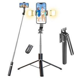 Selfie Stick, Extendable Selfie Stick Phone Tripod Stand, 71 Inch 180cm Extendable and Portable Selfie Stick with Detachable Wireless Remote Compatible with Most Smart Phone