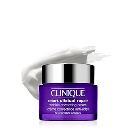Clinique Smart Clinical Repair Wrinkle Correcting Anti Aging Face Cream With Hyaluronic Acid + Peptides For All Skin Types | Hydrating