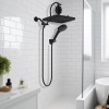 Hibbent Upgraded 13'' Dual Filtered Rainfall Shower Head Combo with