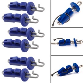 SING F LTD 20Pcs Stainless Steel Bait Release Clip Umbrella Style Sea Fishing Splash Down Solo Hook Bait Clip Hook Bait Release Clip for Locking Hook and Bait