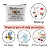 JXGZSO Funny Costume Designer Gift Designer Makeup Bag Fashion Designer
