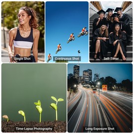 JJC Intervalometer Timer Remote Control Shutter Release for Sony A6000 A6100 A6600 A6500 A6400 A6300 A1 A7 A7II A7III A7IV A7R V IV A7RIII II A7S II III A9 II III ZV-1 RX100 VII VI V VA RX10 IV & More