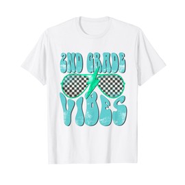 2nd Grade Vibes Cool Sunglasses 2nd Grade Kid Back To School T-Shirt