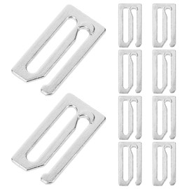 Veemoon Metal Barber Cape Buckle Clips 10Pcs Hairdressing Cape Fasteners for Salon and Home Use Durable Adjustable Hair Cutting Apron Accessories