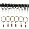 Curtain Rings and Hooks Clip,25mm Inside Diameter,Complete Set with Curtain