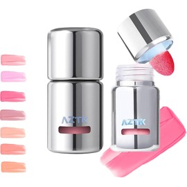 Aztk Rubor Líquido Jelly Color, Rubor Para Mejillas En Loción Con Cabezal De Esponja, Alta Pigmentación, Larga Duración, Resistente Al Agua, Acabado Mate, 5 Ml (Jc03)
