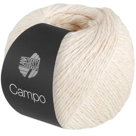 LANA GROSSA Campo Fine, Multi-Twisted Cotton Blend Yarn with Structure, Hand Knitting Yarn Made of 65% Cotton, 25% Viscose & 10% Linen, 50 g Wool for Knitting & Crochet, 165 m Yarn