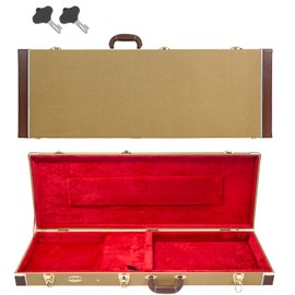 LETSROCK Electric Guitar Hard Shell Case, 39 Inch Standard Electric Guitar Hard Carrying Case for KST/KTL/170 Model with Lock Latch