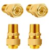 Tsinghwang 4 Pack 1/2'' CSST Male NPT Pipe Fitting Kit