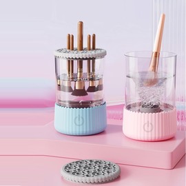 Electric Makeup Brush Cleaner Machine (pink)