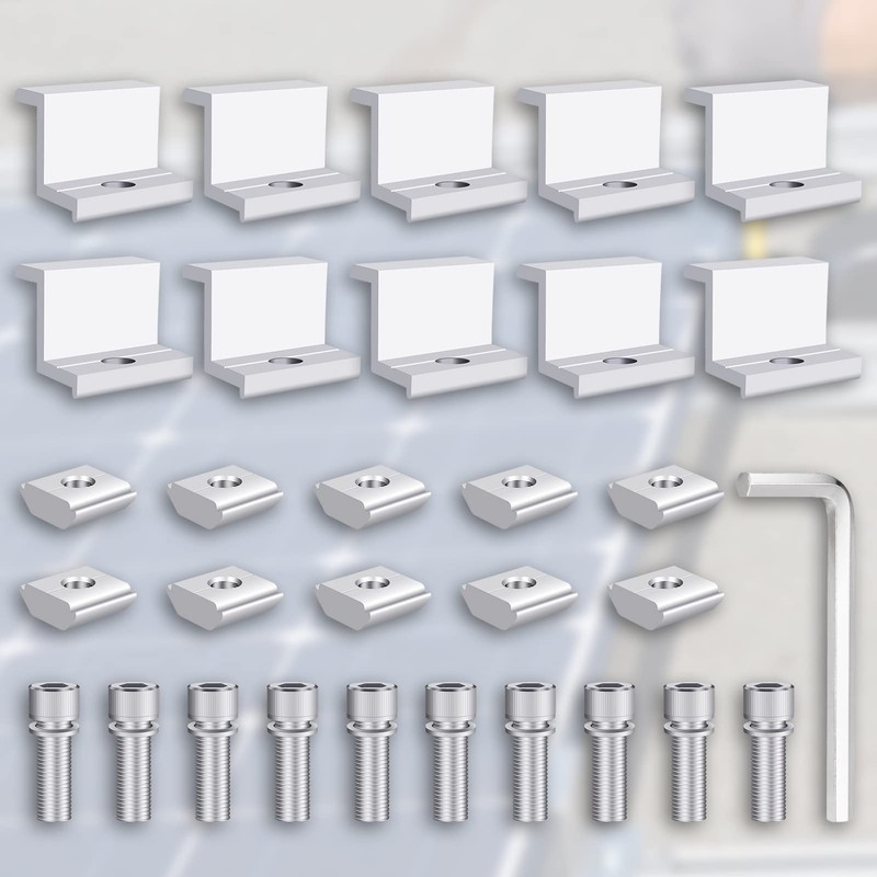 Zocipro Pack of 10 Solar Panel Brackets 30 mm, Solar