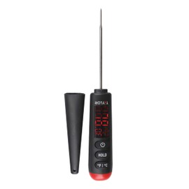 Taylor Pro digitales Thermometer, mit hellem LED Bildschirm, für Fleisch, Fisch und Marmelade kochen, Kunststoff/Edelstahl, Schwarz, 24.5cm