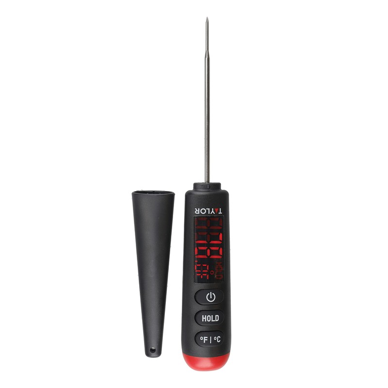 Taylor Pro digitales Thermometer, mit hellem LED Bildschirm, für Fleisch,